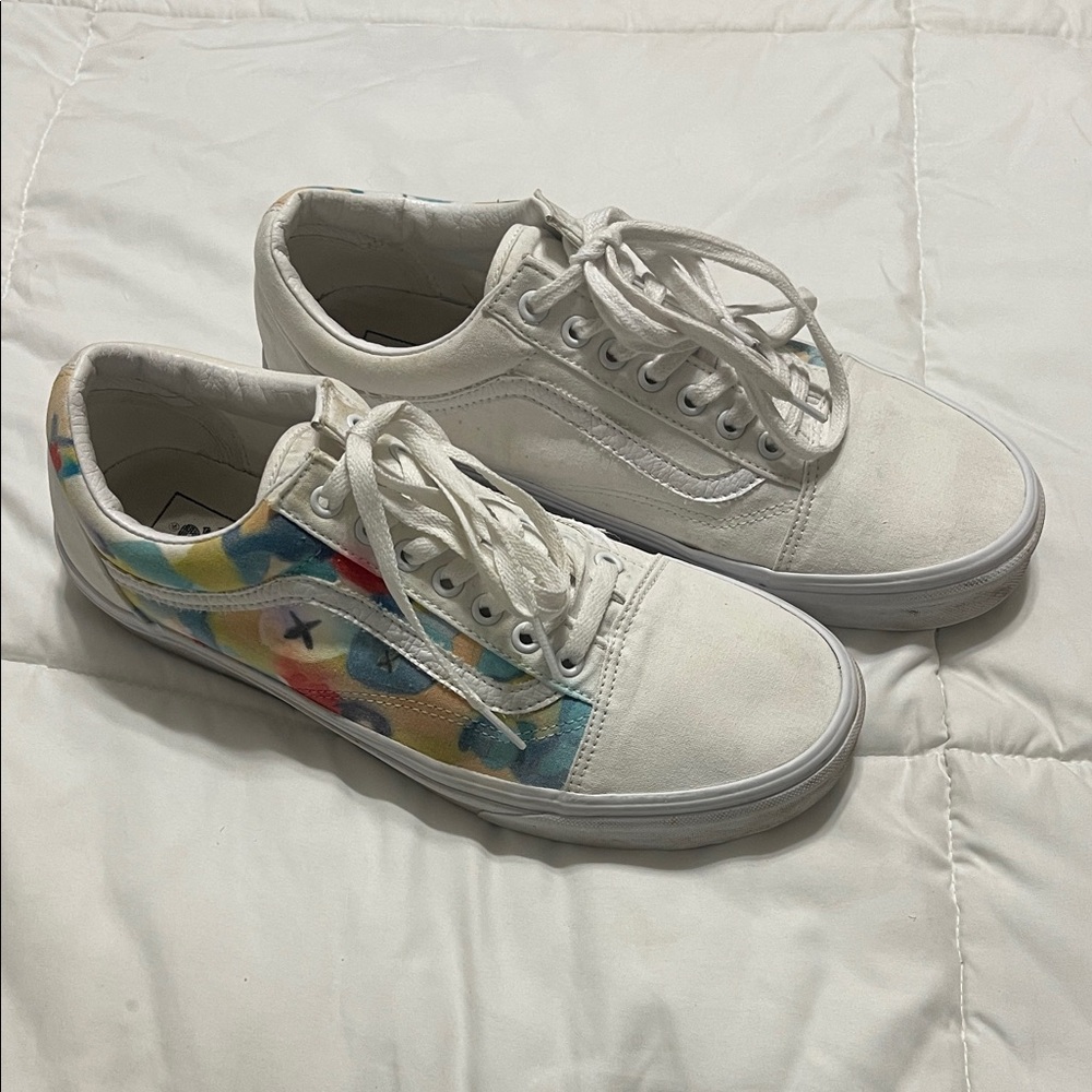 Vans White and Multicolor Men’s Sneakers